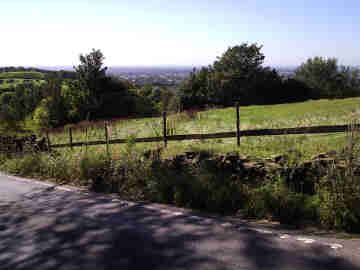 Heading up Werneth Low