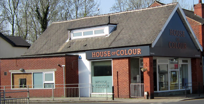 The former Barclays branch in Romiley, 2019