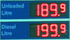 fuel prices Romiley, July 2022