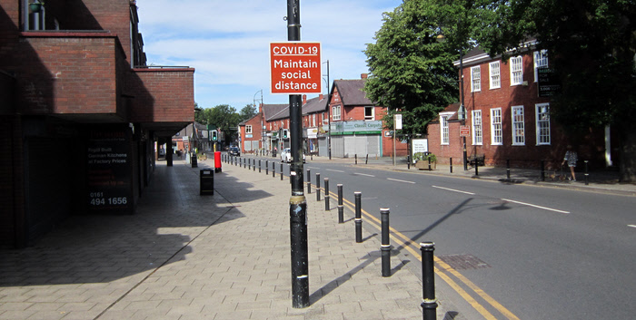 Compstall Road, Romiley, July 2020