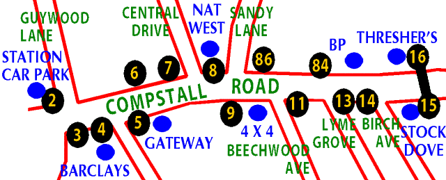 Compstall Road New Lamp Map