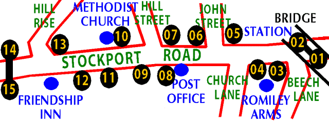 Stockport Road New Lamp Map