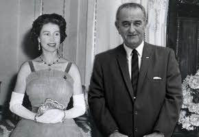 Queen Elizabeth II with President Johnson