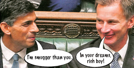 Sunak + Hunt being smug