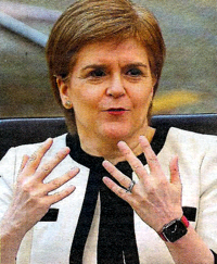 Sturgeon runs out of counting fingers